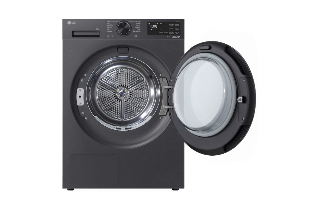 LG 9 kg, Eco Hybrid™ DUAL Inverter sušilica rublja sa toplinskom pumpom, kondenzator sa automatskim čišćenjem, ThinQ™ WiFi funkcija, LG sušilica rublja - RHX5009TBB, RHX5009TBB, thumbnail 2