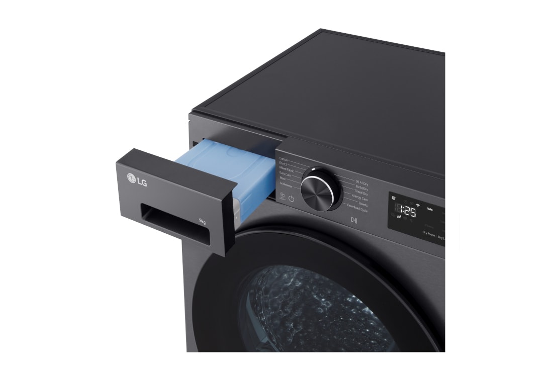 LG 9 kg, Eco Hybrid™ DUAL Inverter sušilica rublja sa toplinskom pumpom, kondenzator sa automatskim čišćenjem, ThinQ™ WiFi funkcija, LG sušilica rublja - RHX5009TBB, RHX5009TBB, thumbnail 5