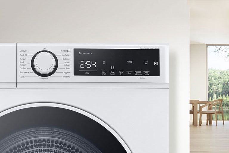 Unutar unutarnje pozadine, ploča sušilice je povećana.