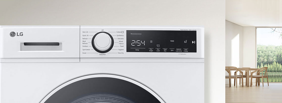 Unutar unutarnje pozadine, ploča sušilice je povećana.