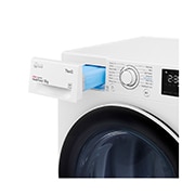 LG 8 kg, Eco Hybrid™ DUAL Inverter sušilica rublja sa toplinskom pumpom, kondenzator sa automatskim čišćenjem, ThinQ™ WiFi funkcija, Pogled na dozator deterdženta i sredstva za ispiranje, RH80V3AV6N, thumbnail 6