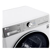 LG 9 kg, Eco Hybrid™ DUAL Inverter Heat PumpTM sušilica s WiFi povezivosti, Prednji pogled na gornji dio, RH90V9AV2QR, thumbnail 3