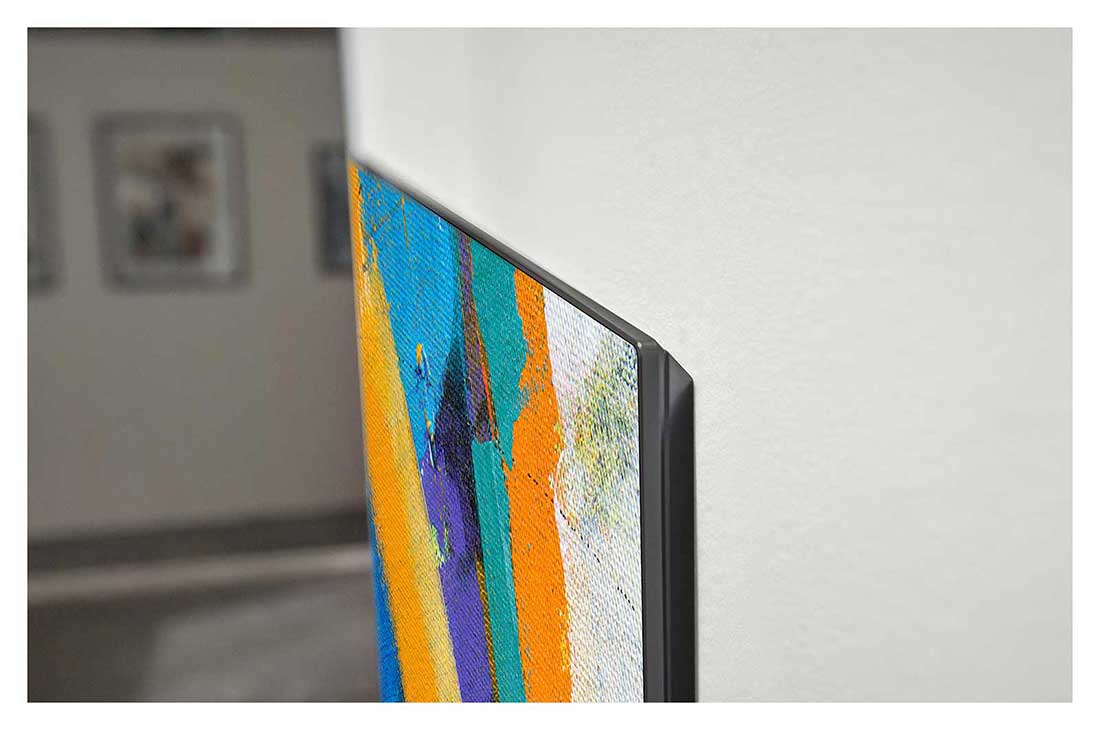 LG 77'' (196 cm) 4K HDR Smart OLED TV, Pogled sprijeda na LG Gallery Design TV koji estetski iskače sa zida, poput umjetničkog djela, OLED77GX3LA, thumbnail 10