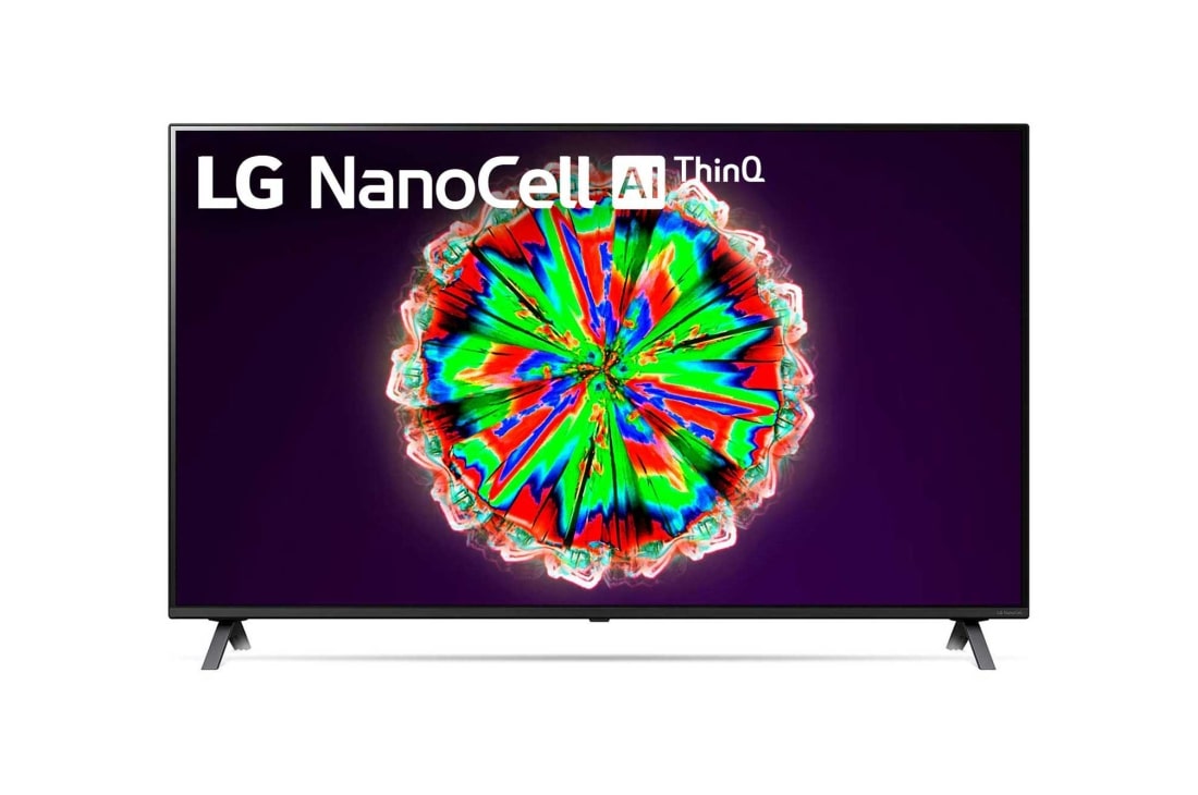 LG 49'' (124 cm) 4K HDR Smart NanoCell TV, prednji prikaz s nadograđenom slikom, 49NANO803NA