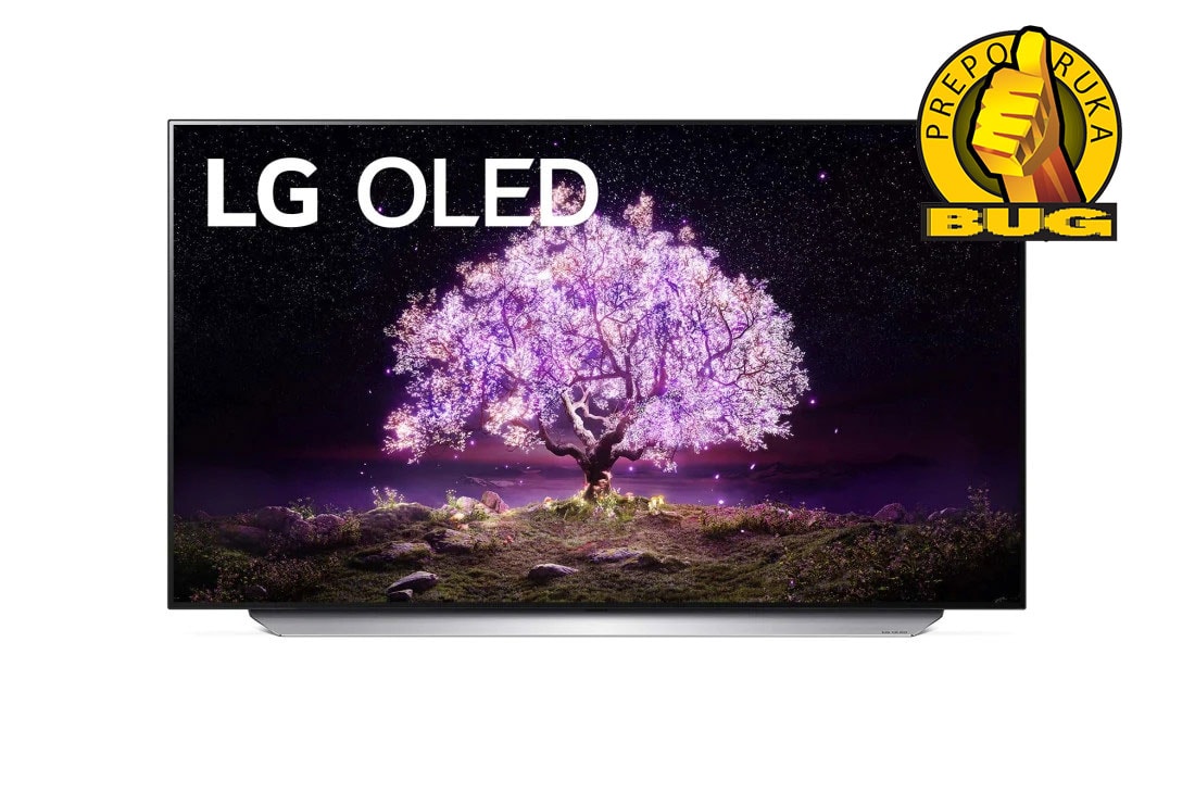 LG 55'' (139 cm) 4K HDR Smart OLED TV, Prednji prikaz, OLED55C12LA