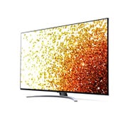 LG 65'' (164 cm) 4K HDR Smart Nano Cell TV, prikaz bočne strane pod kutom od 30 stupnjeva s nadograđenom slikom, 65NANO923PB, thumbnail 3