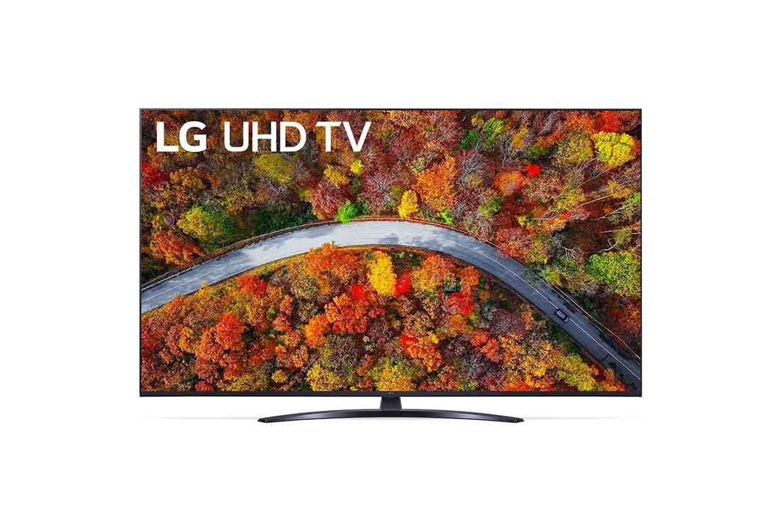 LG 50'' (127 cm) 4K HDR Smart UHD TV, prednji prikaz s nadograđenom slikom, 50UP81003LA