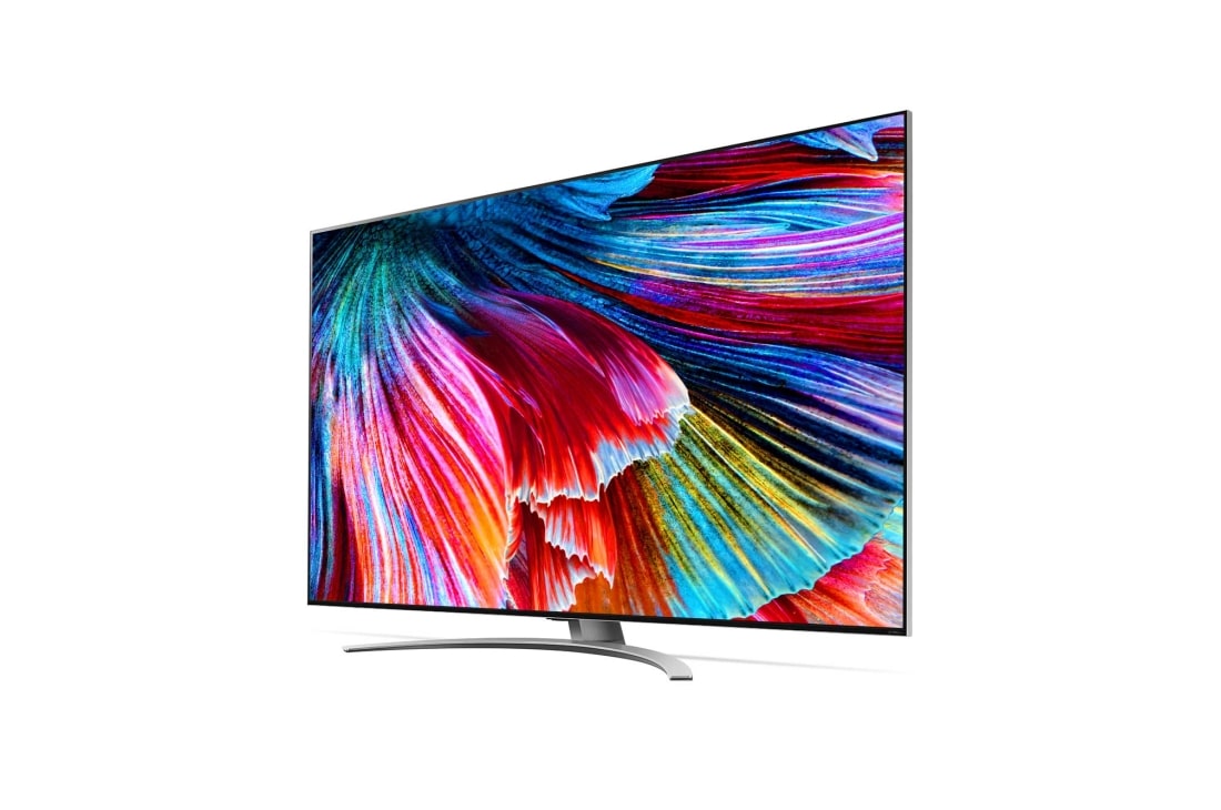 LG 65'' (165 cm) 8K HDR Smart QNED MiniLED TV, prikaz bočne strane pod kutom od 30 stupnjeva s nadograđenom slikom, 65QNED993PB, thumbnail 3