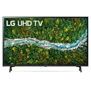 LG 43'' (108 cm) 4K HDR Smart UHD TV, prednji prikaz s nadograđenom slikom, 43UP76703LB, thumbnail 1
