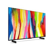 LG OLED evo 42'' (106 cm) 4K HDR Smart TV, Prikaz bočne strane pod blagim kutom, OLED42C21LA, thumbnail 5