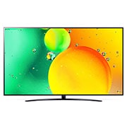 LG 75'' (189 cm) 4K HDR Smart Nano Cell TV, prednji prikaz s nadograđenom slikom, 75NANO763QA, thumbnail 2