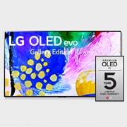 LG 55'' (139 cm) 4K HDR Smart OLED TV, Prikaz prednje strane uz LG OLED evo Gallery Edition na ekranu, OLED55G23LA, thumbnail 1