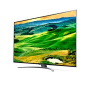 LG 75'' (191 cm) 4K HDR Smart QNED TV, prikaz bočne strane pod kutom od 30 stupnjeva s nadograđenom slikom, 75QNED823QB, thumbnail 3