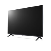 LG 43'' (108 cm) 4K HDR Smart UHD TV, prikaz bočne strane pod kutom od 30 stupnjeva s nadograđenom slikom, 43UQ80003LB, thumbnail 3