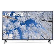 LG 65'' (164 cm) 4K HDR Smart UHD TV, Prikaz prednje strane televizora LG UHD s nadograđenom slikom i na njoj logotip proizvoda, 65UQ70003LB, thumbnail 1