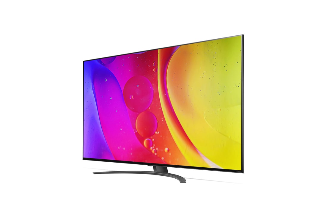LG NanoCell 50'' NANO82 4K TV, prikaz bočne strane pod kutom od 30 stupnjeva s nadograđenom slikom, 50NANO823QB, thumbnail 3