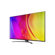 LG NanoCell 50'' NANO82 4K TV, prikaz bočne strane pod kutom od 30 stupnjeva s nadograđenom slikom, 50NANO823QB, thumbnail 3