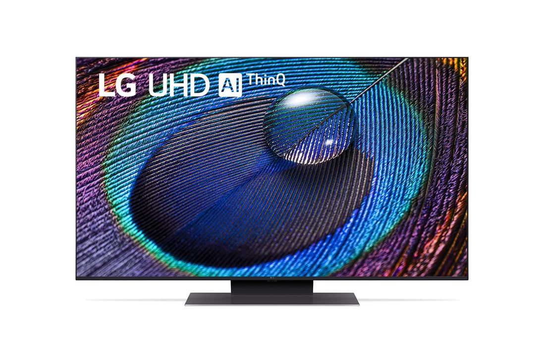 LG UHD UR91 4K pametni televizor od 50 inča, 2023, Prikaz prednje strane televizora LG UHD, 50UR91003LA