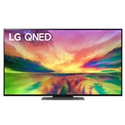LG Pametni televizor LG QNED 82 od 55 inča u 4K tehnologiji 2023., Prikaz prednje strane televizora LG QNED s nadograđenom slikom i na njoj logotip proizvoda, 55QNED823RE, thumbnail 1