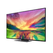 LG Pametni televizor LG QNED 82 od 55 inča u 4K tehnologiji 2023., prikaz bočne strane pod kutom od 30 stupnjeva s nadograđenom slikom, 55QNED823RE, thumbnail 3