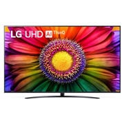 LG UHD UR81 4K pametni televizor od 75 inča, 2023, Prikaz prednje strane televizora LG UHD, 75UR81003LJ, thumbnail 1