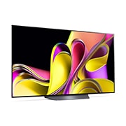 LG Pametni televizor LG OLED B3 od 77 inča u 4K tehnologiji 2023., Lagano nagnut prikaz desne bočne strane., OLED77B33LA, thumbnail 6