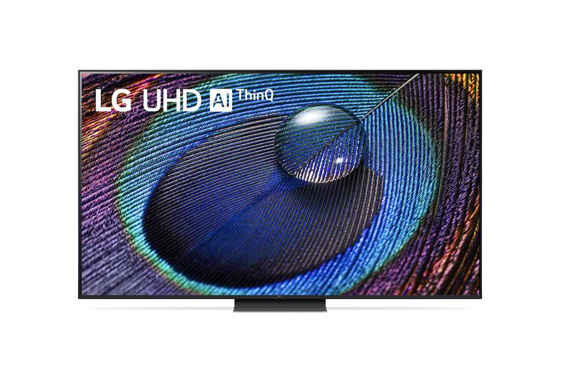 LG UHD UR91 4K pametni televizor od 75 inča, 2023, Prikaz prednje strane televizora LG UHD, 75UR91003LA