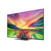 LG Pametni televizor LG QNED 81 od 55 inča u 4K tehnologiji 2023., prikaz bočne strane pod kutom od 30 stupnjeva s nadograđenom slikom, 55QNED813RE, thumbnail 3