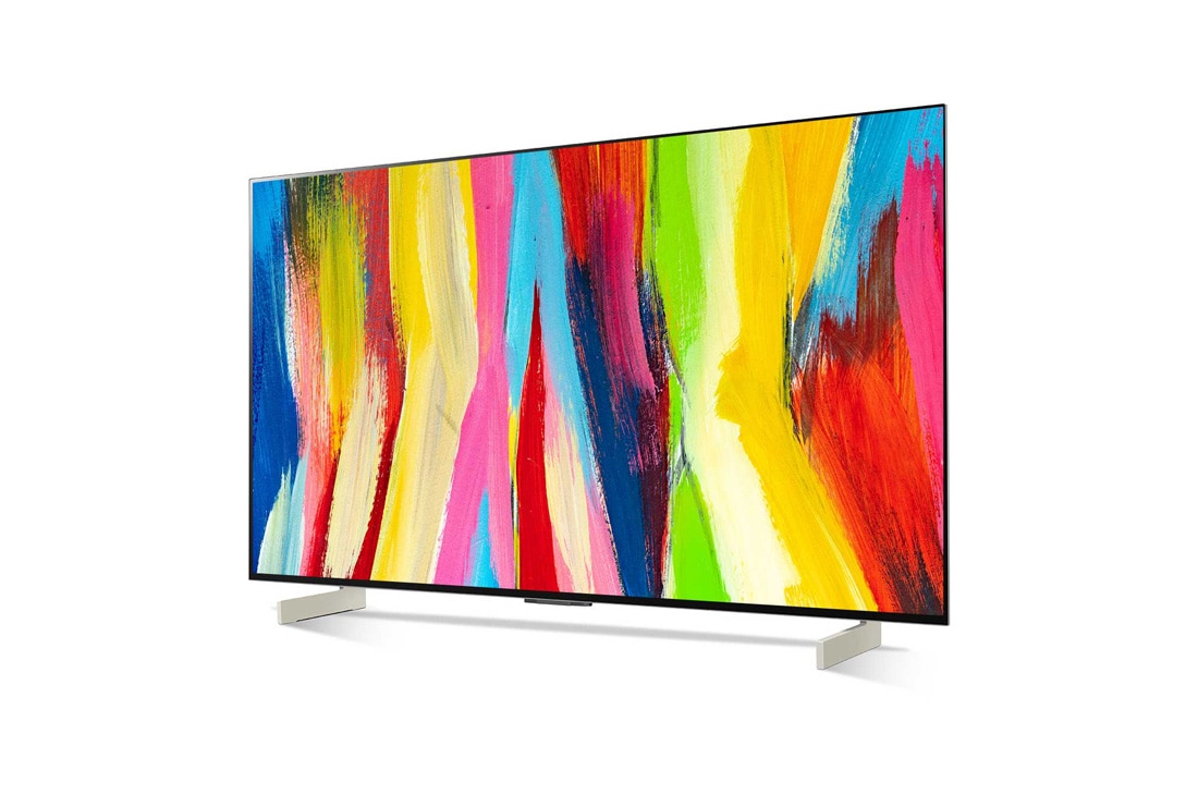 LG OLED evo 42'' C2 4K TV, Prikaz bočne strane pod blagim kutom , OLED42C26LB, thumbnail 2