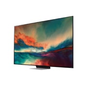 LG Pametni televizor LG QNED Mini LED 86 od 86 inča u 4K tehnologiji 2023, prikaz bočne strane pod kutom od 30 stupnjeva s nadograđenom slikom, 86QNED863RE, thumbnail 3