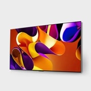 LG OLED evo AI G4 4K Smart TV od 83 inča 2024, Blago zakošen prikaz s lijeve strane na LG OLED evo TV, OLED G4 koji se nalazi na zidu, OLED83G42LW, thumbnail 3
