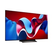 LG OLED evo AI C4 4K Smart TV od 65 inča 2024, Blago zakošen prikaz s desne strane na LG OLED evo TV, OLED C4, OLED65C41LA, thumbnail 10