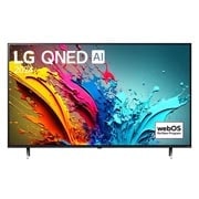 LG AI QNED86 4K Smart TV 2024 od 65 inča, Prednji prikaz televizora LG QNED TV, QNED86 s tekstom LG QNED, 2024,. i logotipom operativno sustava webOS Re:New Program na zaslonu, 65QNED86T3A, thumbnail 1