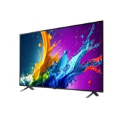 LG Televizor LG AI QNED80 4K Smart TV 2024 od 55 inča, Blago zakošen prikaz s lijeve strane na televizora LG QNED TV, QNED80, 55QNED80T3A, thumbnail 3