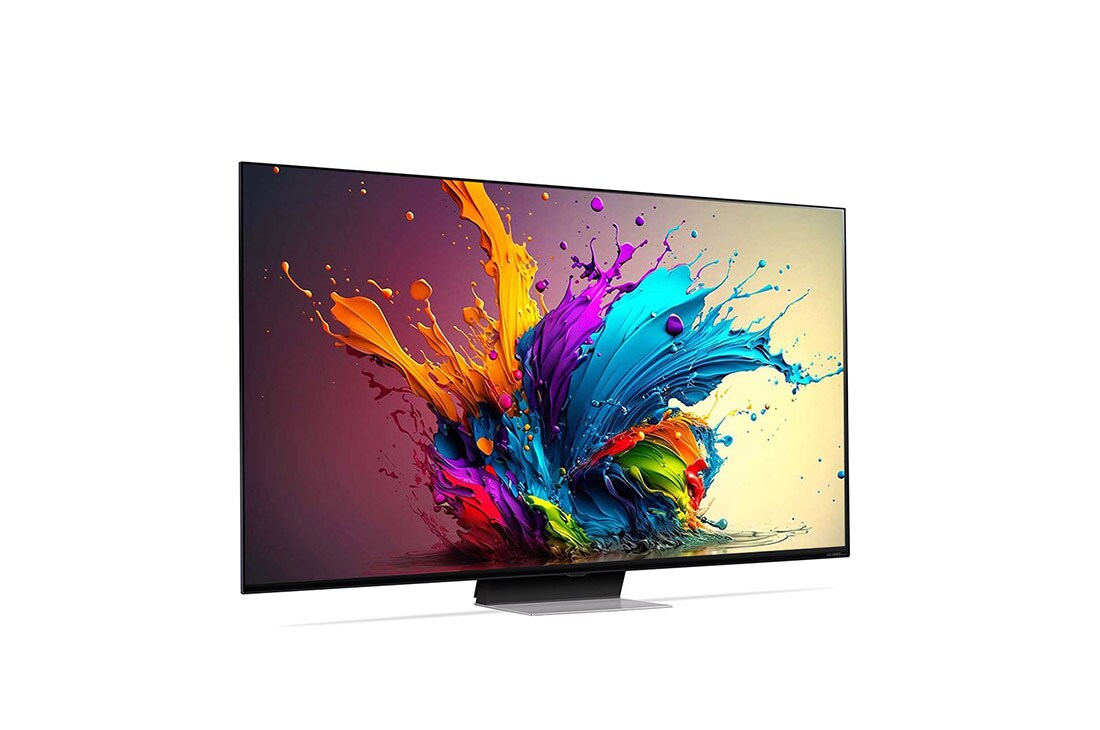 LG AI QNED91 4K Smart TV 2024 od 65 inča, Blago zakošen prikaz s lijeve strane na televizora LG QNED TV, QNED91, 65QNED91T3A, thumbnail 6