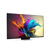LG AI QNED91 4K Smart TV 2024 od 65 inča, Blago zakošen prikaz s lijeve strane na televizora LG QNED TV, QNED91, 65QNED91T3A, thumbnail 6