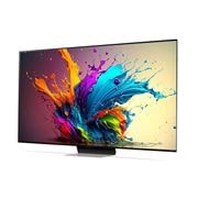 LG AI QNED91 4K Smart TV 2024 od 75 inča, Blago zakošen prikaz s lijeve strane na televizora LG QNED TV, QNED91, 75QNED91T3A, thumbnail 2