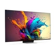 LG AI QNED91 4K Smart TV 2024 od 75 inča, Blago zakošen prikaz s lijeve strane na televizora LG QNED TV, QNED91, 75QNED91T3A, thumbnail 6