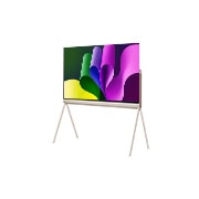 LG OLED Objet zbirka Posé 2024 od 55 inča, Prikaz televizora Posé s prednje strane okrenut ulijevo pod kutom od 45 stupnjeva., 55LX1T6LA, thumbnail 2