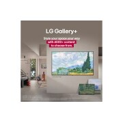 LG Televizor LG NanoCell AI NANO80 4K Smart TV 2025 od 75&nbsp;inča , Unutrašnjost elegantnog doma. Prikazana su razna umjetnička djela. Na središnjem zidu nalazi se televizor LG TV na čijem je zaslonu prikazano umjetničko djelo. Televizor izgleda poput slike iz muzeja., 75NANO80A3B, thumbnail 10