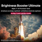 LG OLED evo AI M5 4K Smart TV 2025 od 65 inča, S tla se lansira space shuttle. Scena je podijeljena po sredini, pri čemu je jedna polovica nešto tamnija i mutnija. Druga polovica pokazuje eksploziju potiska rakete koja je nevjerojatno svijetla, po, OLED65M59LA, thumbnail 7