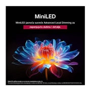 LG Televizor LG QNED evo AI QNED86 4K Smart TV 2025 od 65 inča, Папагал на клон на дърво в ярък цвят. В заглавието се разказва за това как LG Al Picture Pro е направила впечатляващи визуални подобрения на резолюцията, яркостта, дълбочината и яснотата на сцената., 65QNED86A3A, thumbnail 7