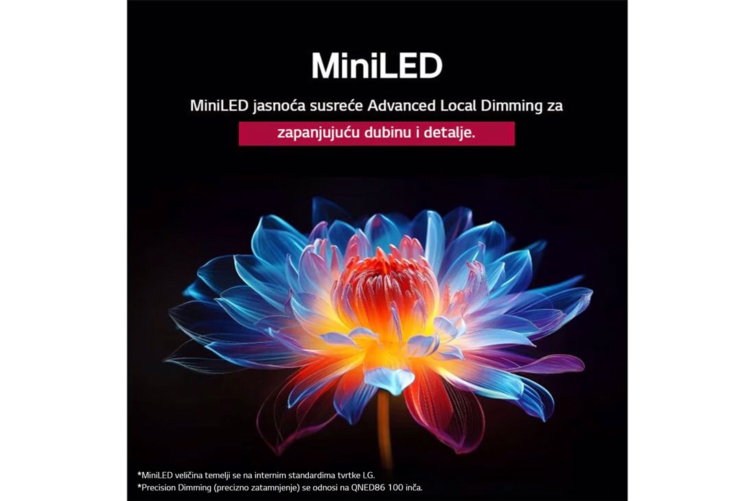 LG Televizor LG QNED evo AI QNED87 4K Smart TV 2025 od 75 inča, MiniLED Brilliance susreće Precision Dimming tehnologiju za ultra oštar kontrast i realistične detalje., 75QNED87A3B, thumbnail 7