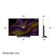 LG  LG OLED evo AI G5 4K Smart TV 2025 od 48 inča, Bočni prikaz televizora LG OLED evo AI G5 4K Smart TV., OLED48G53LS, thumbnail 4