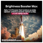 LG  LG OLED evo AI G5 4K Smart TV 2025 od 48 inča, Prikaz procesora alpha 11 AI Processor Gen2 na tamnoj pozadini. Iznutra svijetli ljubičastom i plavom svjetlošću osvjetljavajući krugove mikročipa. Naslov upućuje na to kako procesor namijenjen modelu, OLED48G53LS, thumbnail 6