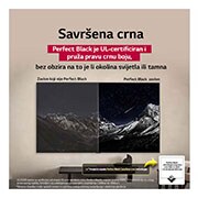 LG OLED evo AI C5 4K Smart TV 2025 od 42 -inča, Logorska vatra noću u prirodi. U daljini su šuma i jezero. Noćno nebo ispunjeno je zvijezdama. Cijela scena podijeljena je na dvije polovice. Jedna strana je tamnija i mutnija. Druga polovica je znača, OLED42C51LA, thumbnail 5