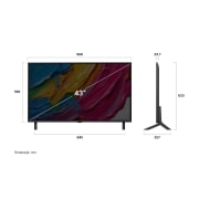 LG Televizor LG QNED AI QNED80 4K Smart TV 2025 od 43 inča, 43QNED80A3A, thumbnail 4
