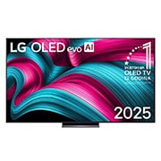 LG  LG OLED evo AI C5 4K Smart TV 2025 od 83 - inča, OLED77C51LA na zaslonu se prikazuju amblem „Najbolji OLED na svijetu već 12 godina” i logotip modela LG OLED evo AI 2025., OLED83C51LA, thumbnail 1