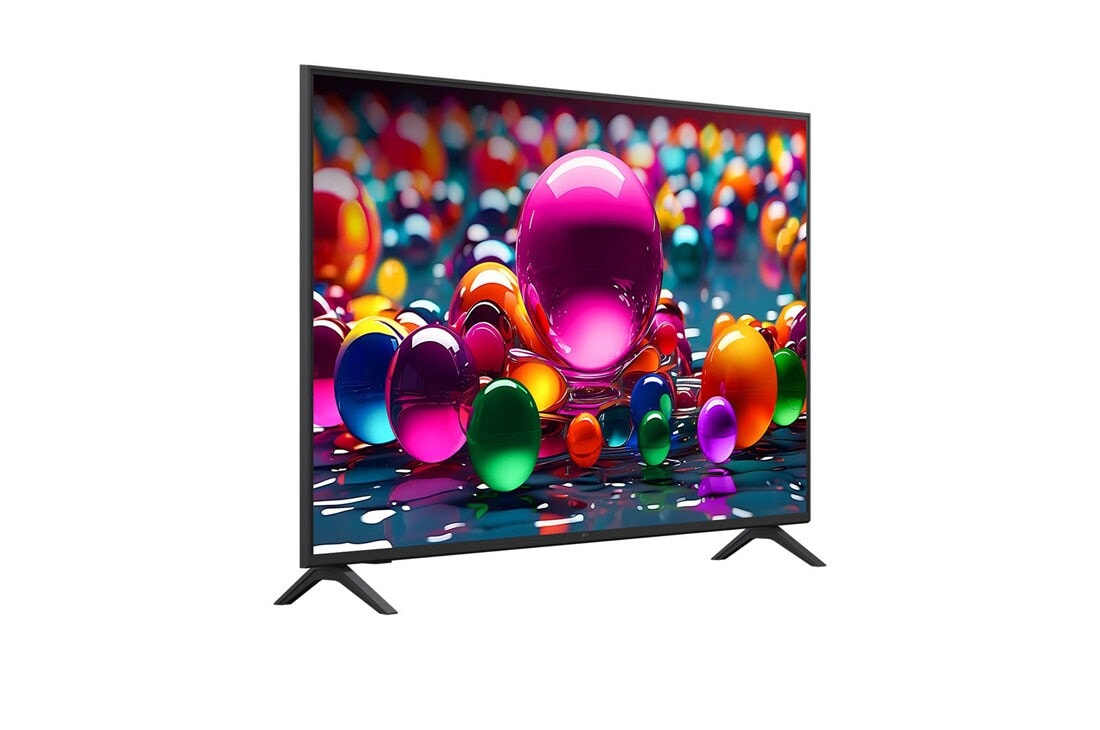 LG Televizor LG UHD AI UA75 4K Smart TV 2025 od 55 inča, Blago zakošen prikaz s desne strane televizora LG UHD TV., 55UA75003LA, thumbnail 2