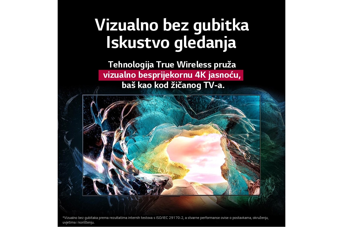 LG OLED evo AI M5 4K Smart TV 2025 od 65 inča, Zaslon TV-a LG OLED M5 prikazuje unutrašnjost špilje s pogledom na nebo. Tekst govori o tome kako su detalji impresivni, prikazujući 4K kvalitetu bez vizualnih gubitaka. , OLED65M59LA, thumbnail 4